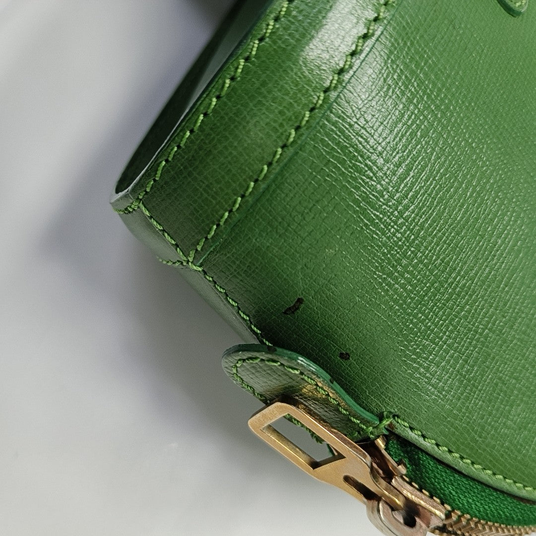 Calfskin Top Handle Bag Green