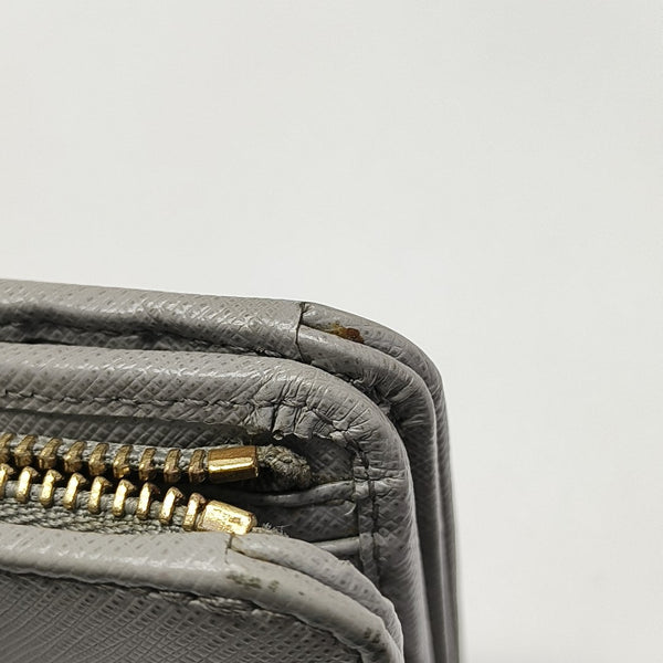 Gancini Calfskin Gray Wallet