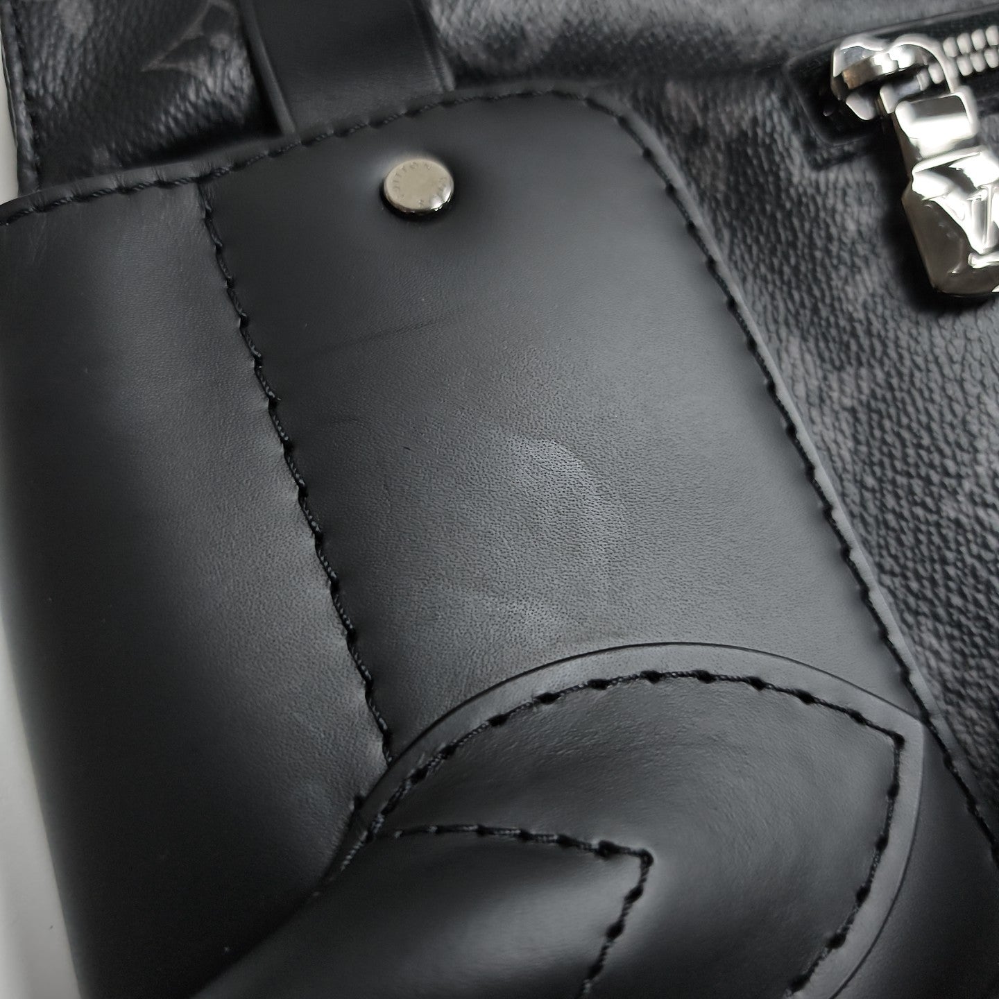 STEAMER Monogram Coated Canvas Black