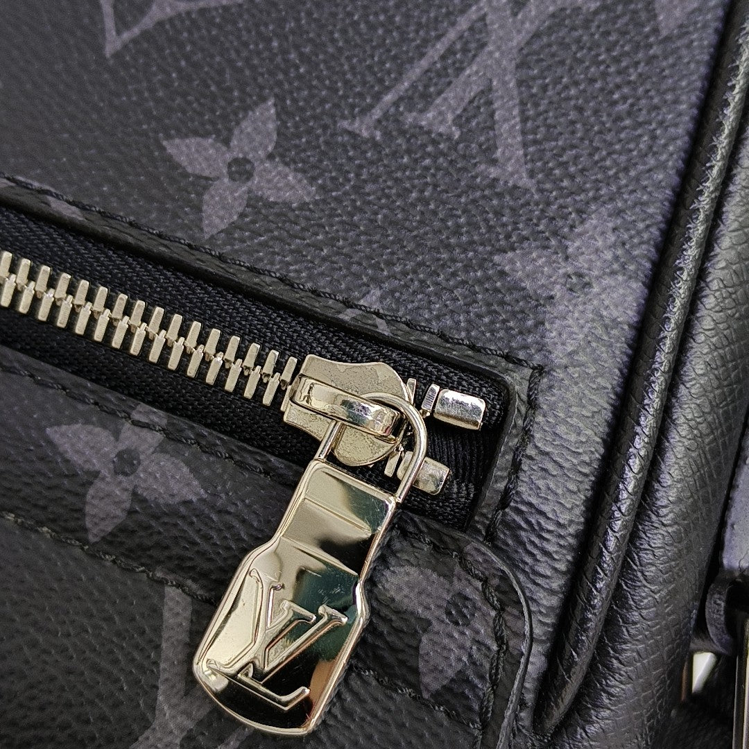 TAIGARAMA Monogram Coated Canvas Black