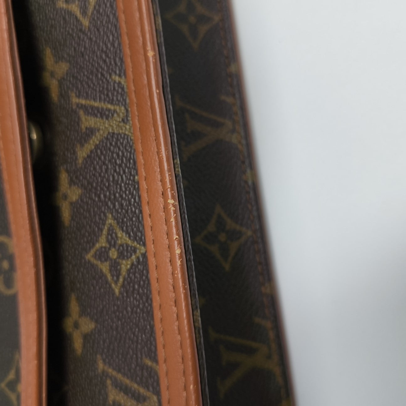 DAME Monogram Coated Canvas Brown