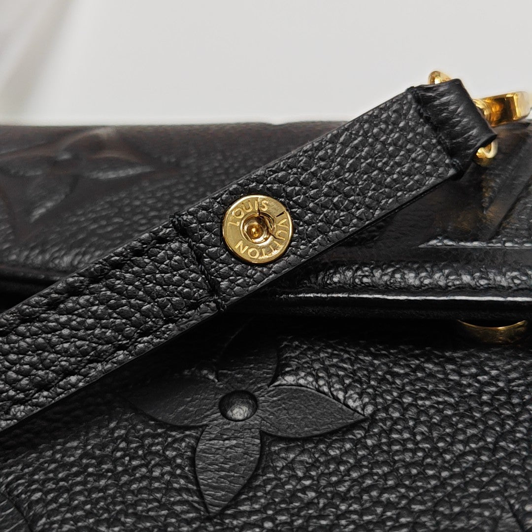 IVY Monogram Calfskin Black
