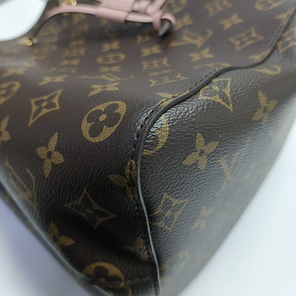 NÉONOÉ MM Monogram Coated Canvas Brown
