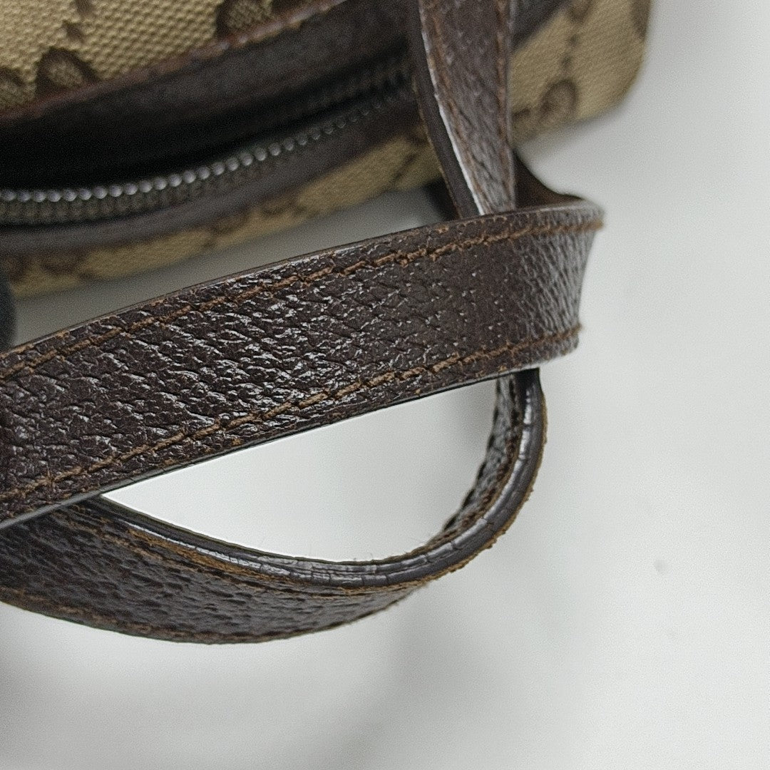 Monogram Canvas Top Handle Bag Brown