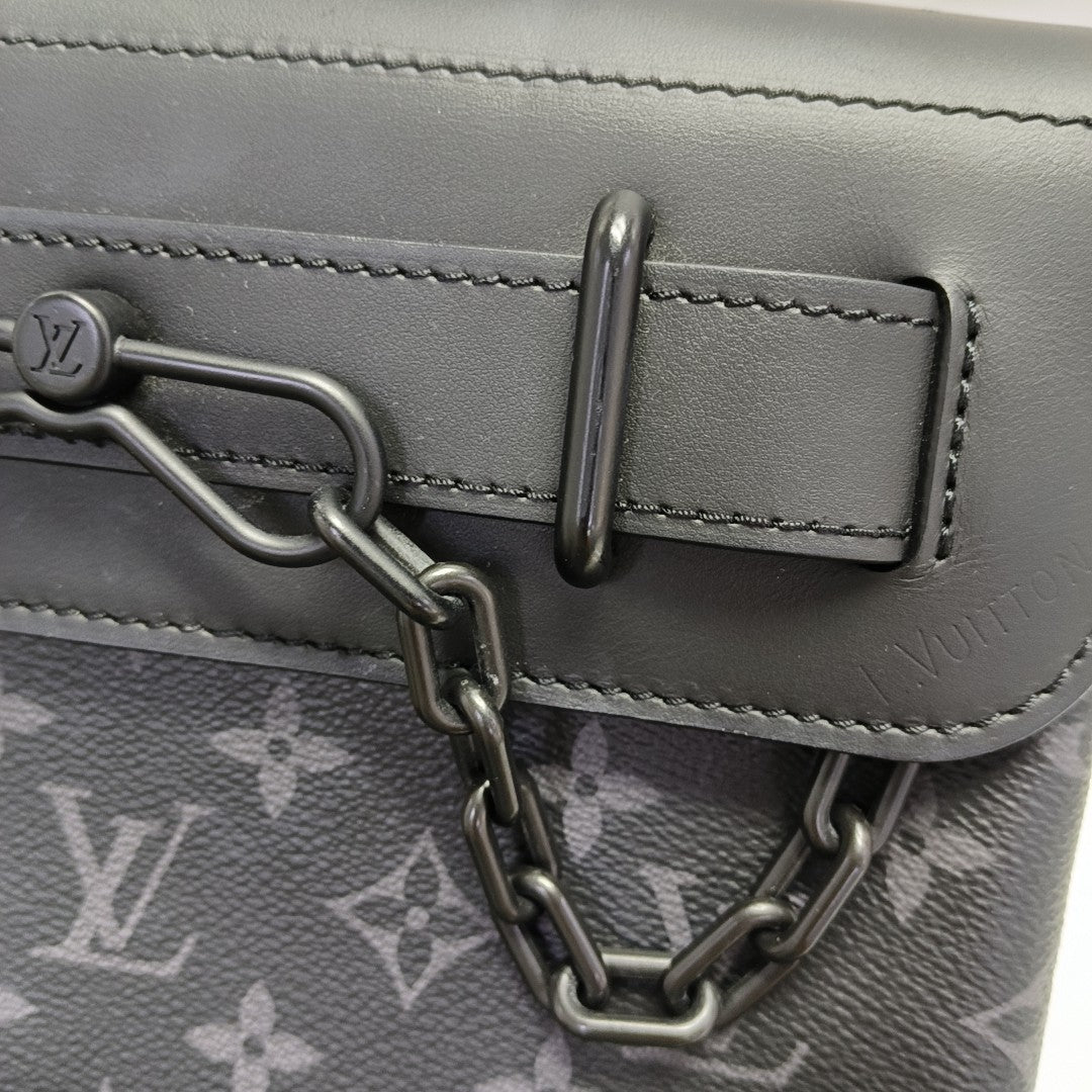 STEAMER PM Monogram Coated Canvas Black