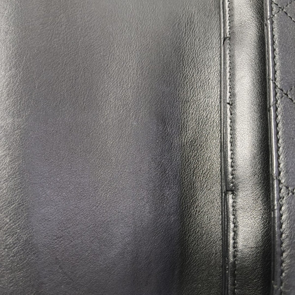 Quilted Calfskin Shoulder Bag Black