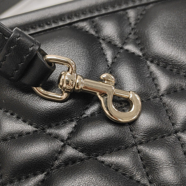 Lady D-Joy Mini Cannage Calfskin Black
