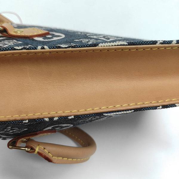 SAC PLAT Mini Monogram Denim Blue
