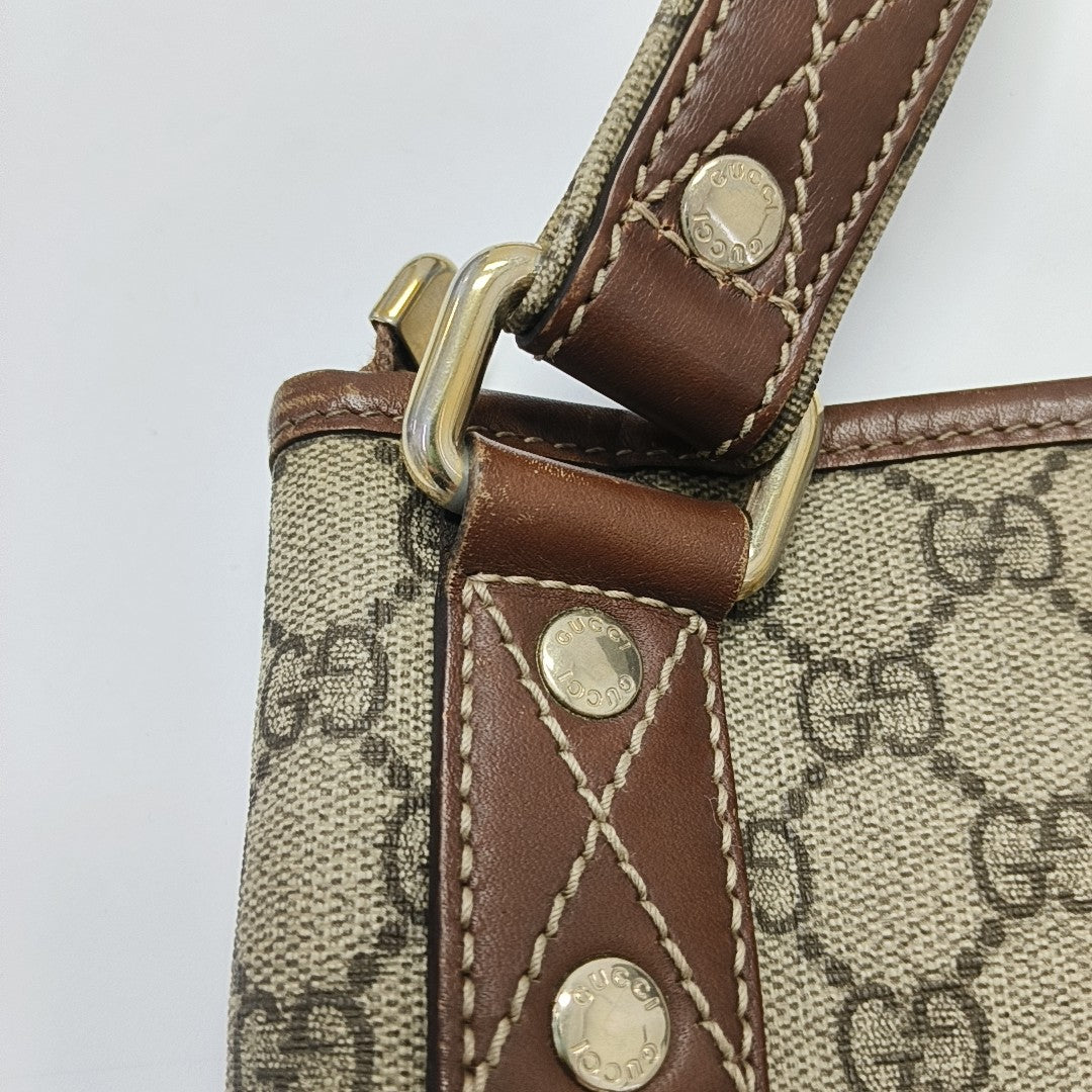 Monogram Canvas Shoulder Bag Black