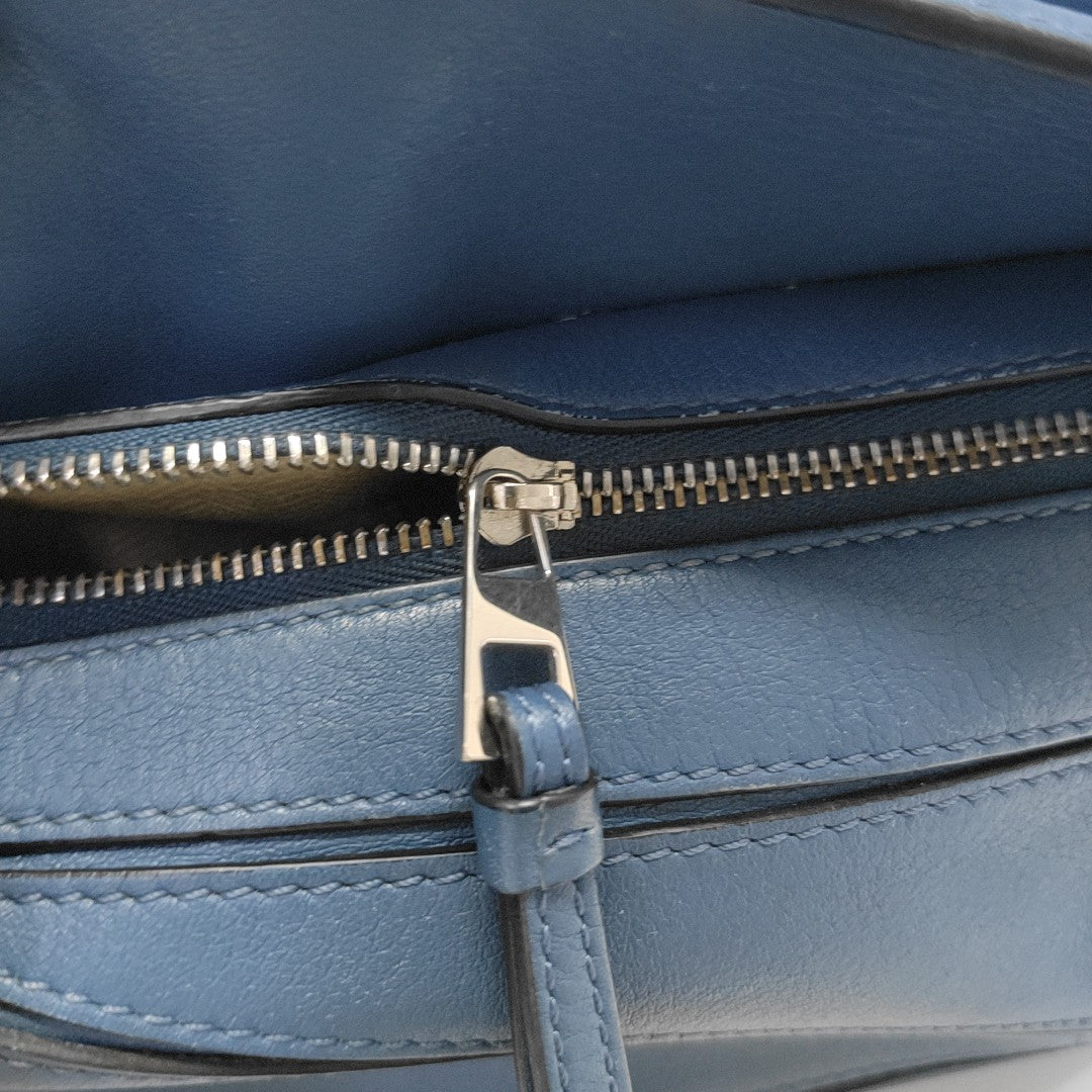 Puzzle Mini Calfskin Blue