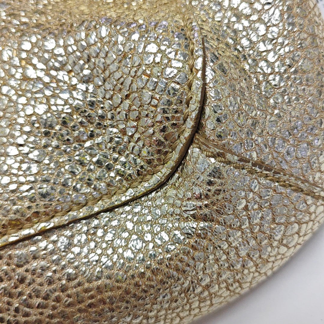 Special Material Shoulder Bag Gold