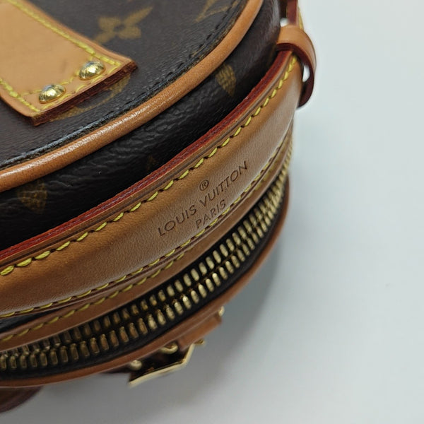BOITE CHAPEAU Mini Monogram Coated Canvas Brown