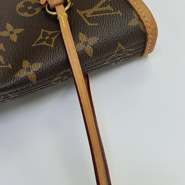 NEVERFULL MM Monogram Coated Canvas Brown