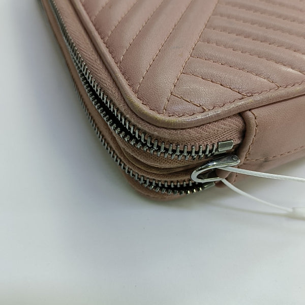 Quilted Lambskin Shoulder Bag Mini Pink