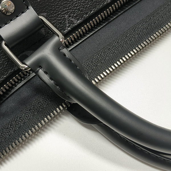 KEEPALL 50 Damier Graphite Coated Canvas Black