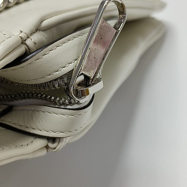 Calfskin Shoulder Bag White