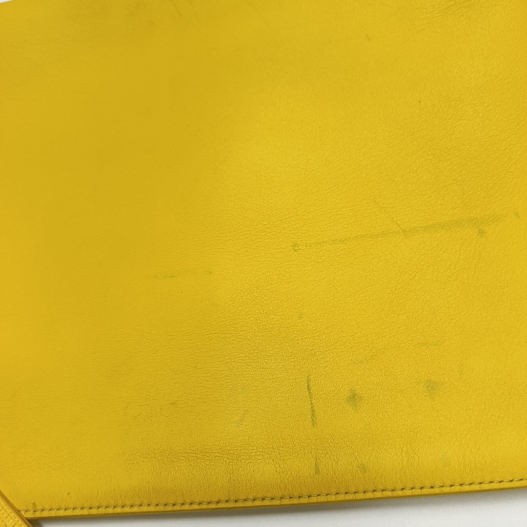 T Pouch Calfskin Yellow