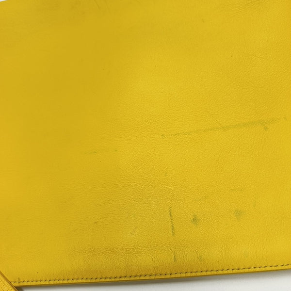 T Pouch Calfskin Yellow