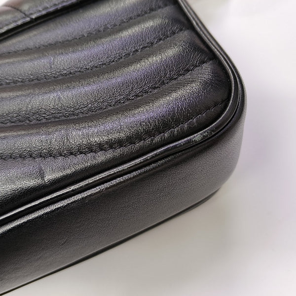 NEW WAVE PM Quilted Calfskin Black