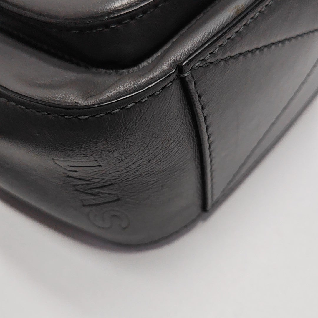 Calfskin Shoulder Bag Gray