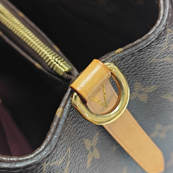 MONTAIGNE Monogram Coated Canvas Brown