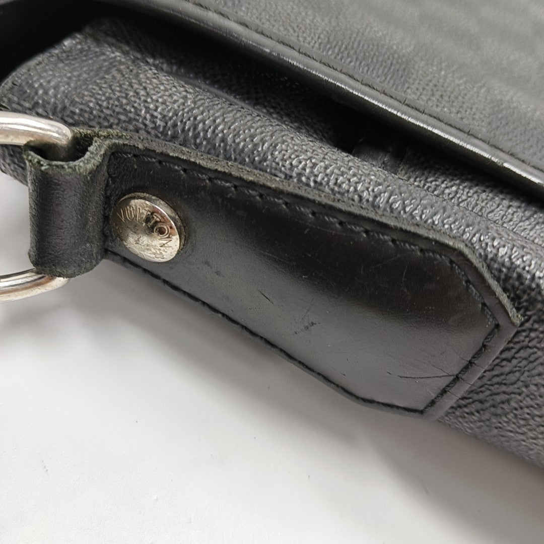 DANIEL Damier Graphite Coated Canvas Gray