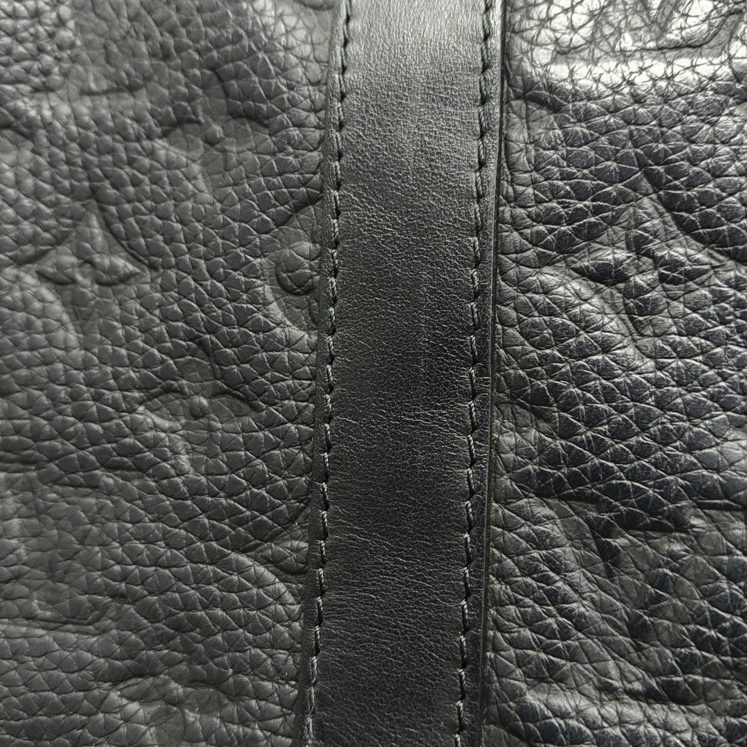 KEEPALL 35 Monogram Calfskin Black