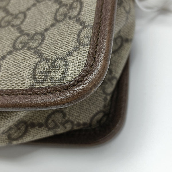 Ophidia Small Monogram Coated Canvas Beige