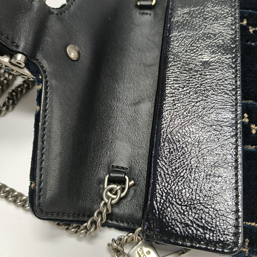 Dionysus Super Mini Monogram Velvet Green