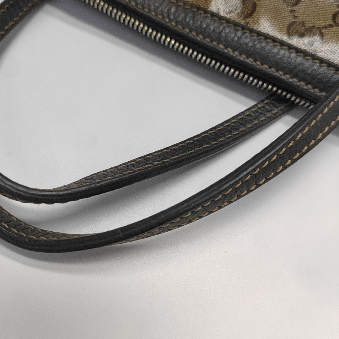Monogram Coated Canvas Shoulder Bag Brown