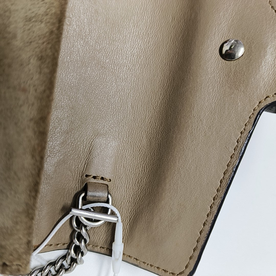 Dionysus Super Mini Monogram Coated Canvas Beige