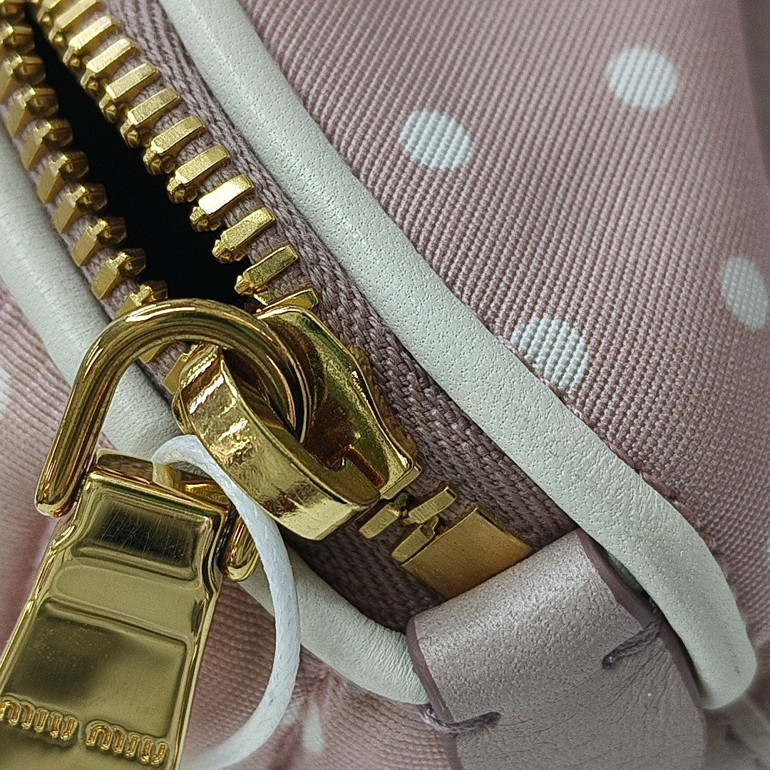 Two-Tone Waist Bag Quilted Fabric Pink