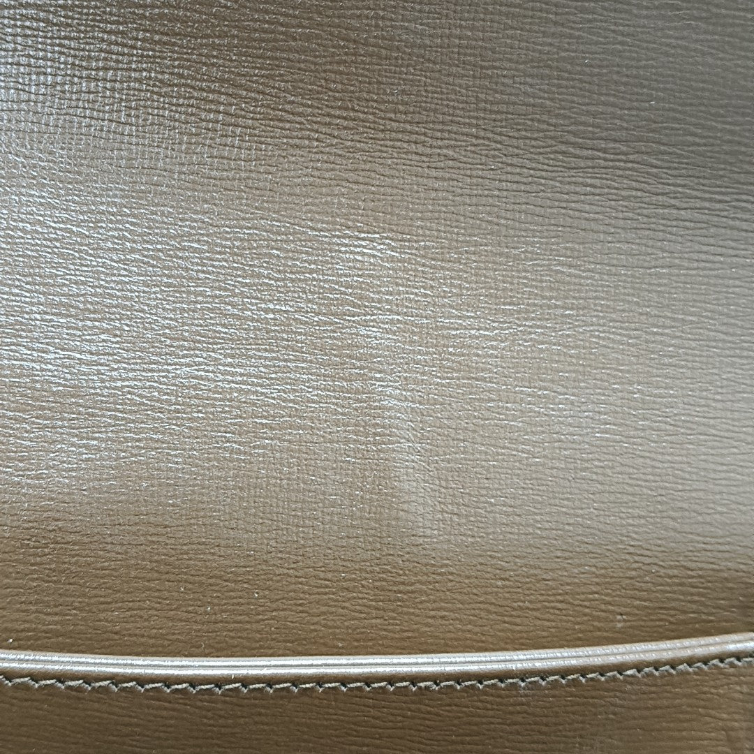 Horsebit 1955 Medium Monogram Coated Canvas Beige