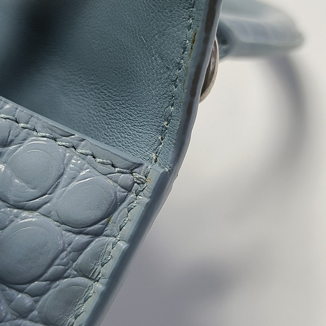 Hourglass Small Calfskin Blue