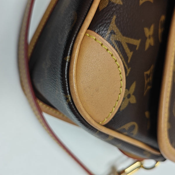 DIANE Monogram Coated Canvas Brown