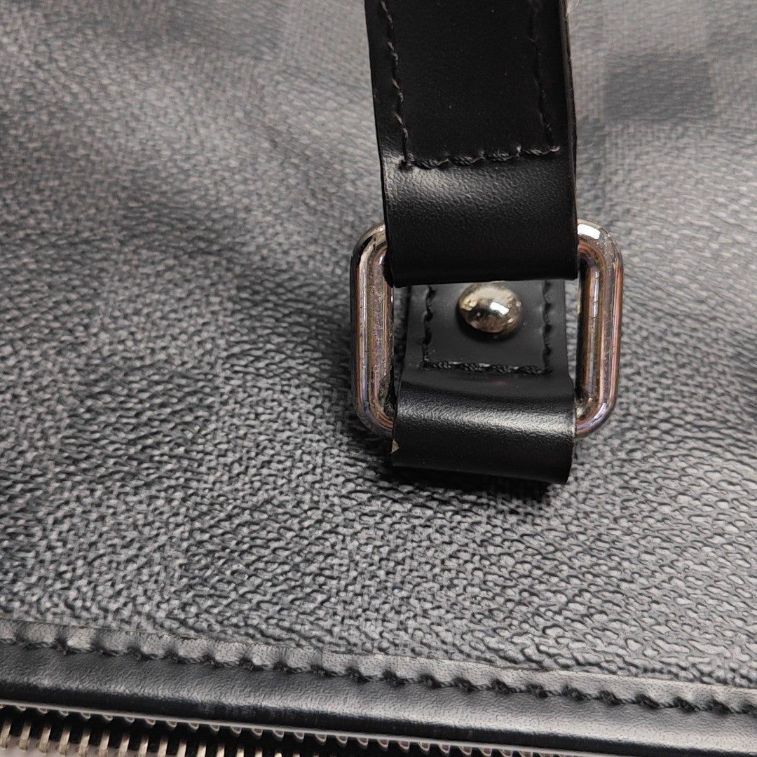 TADAO MM Damier Graphite Coated Canvas Gray