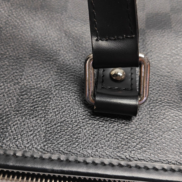 TADAO MM Damier Graphite Coated Canvas Gray