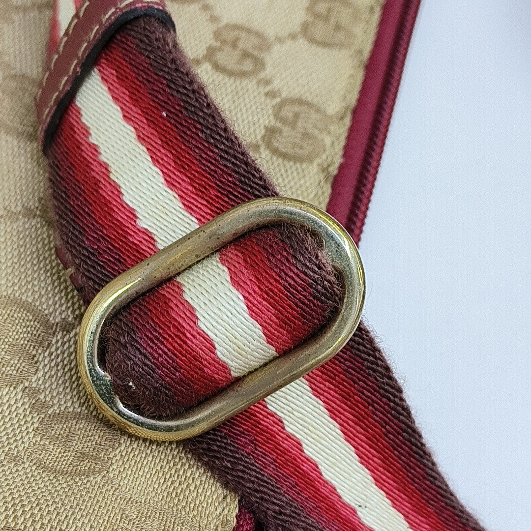 Monogram Canvas Shoulder Bag Beige