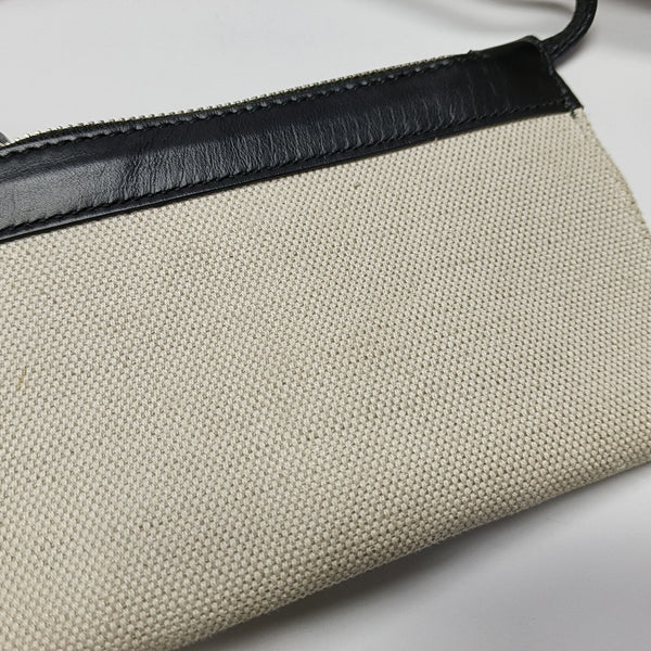 Navy Mini Canvas Beige