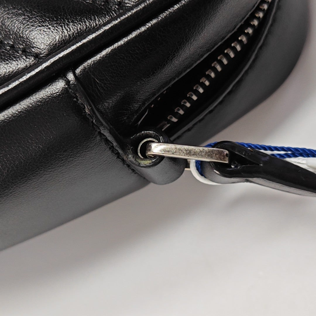 LOU Small Chevron Calfskin Black