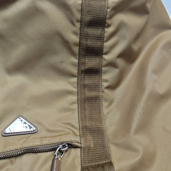 Nylon Tote Bag Beige