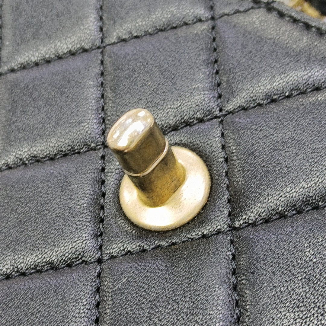 Quilted Lambskin Mini Black