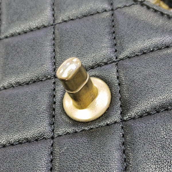 Quilted Lambskin Mini Black