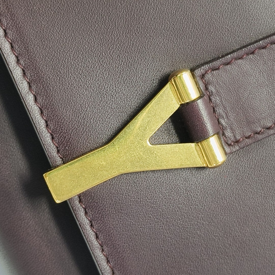 CHYC Y LIGNE Calfskin Red Wallet