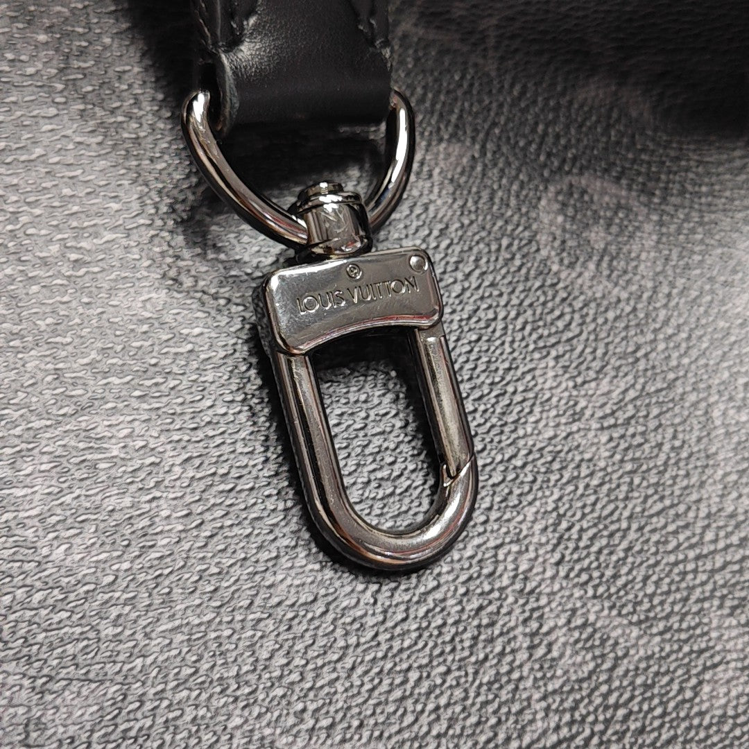 TRIO Monogram Coated Canvas Gray