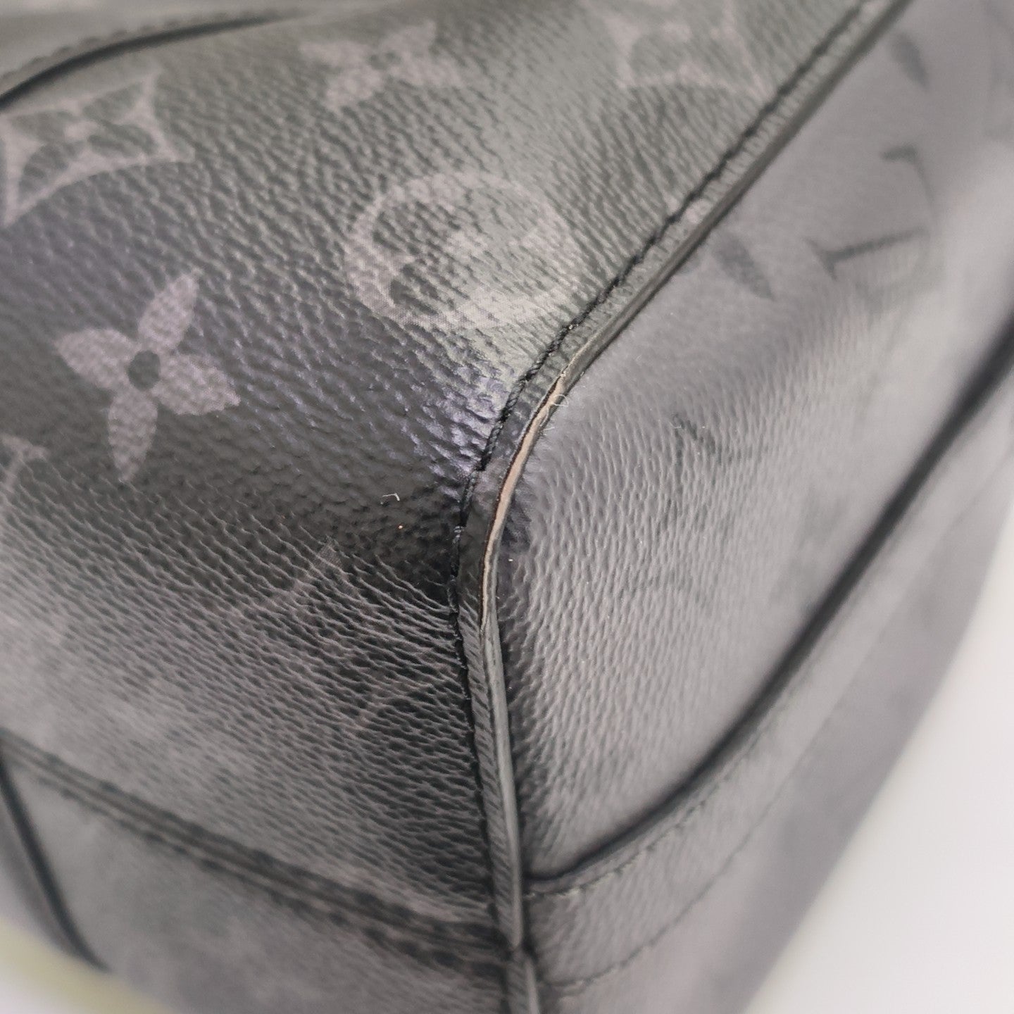 KEEPALL Monogram Coated Canvas Black