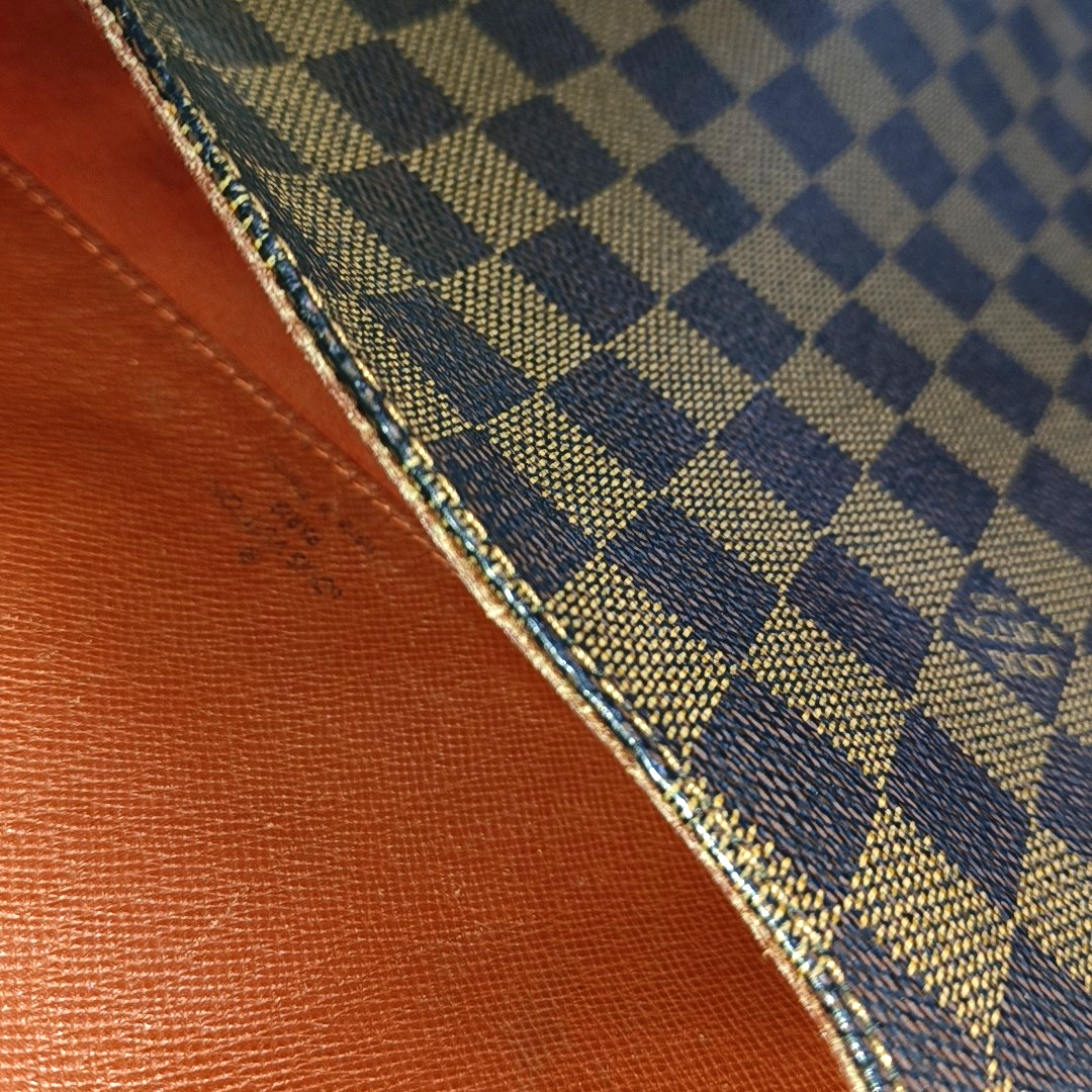 MUSETTE TANGO Damier Ebene Coated Canvas Brown