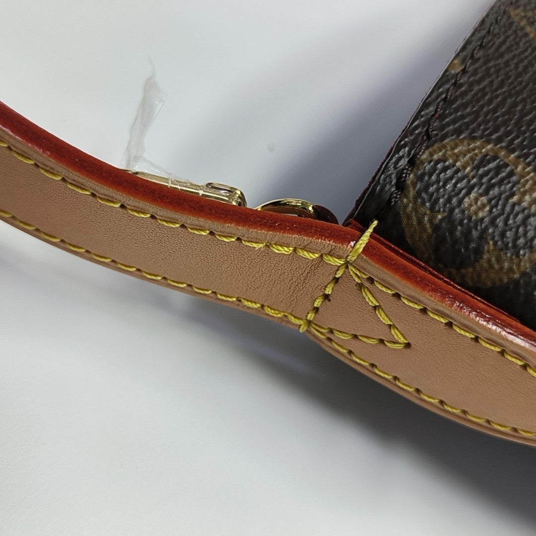 ALL IN Monogram Coated Canvas Brown