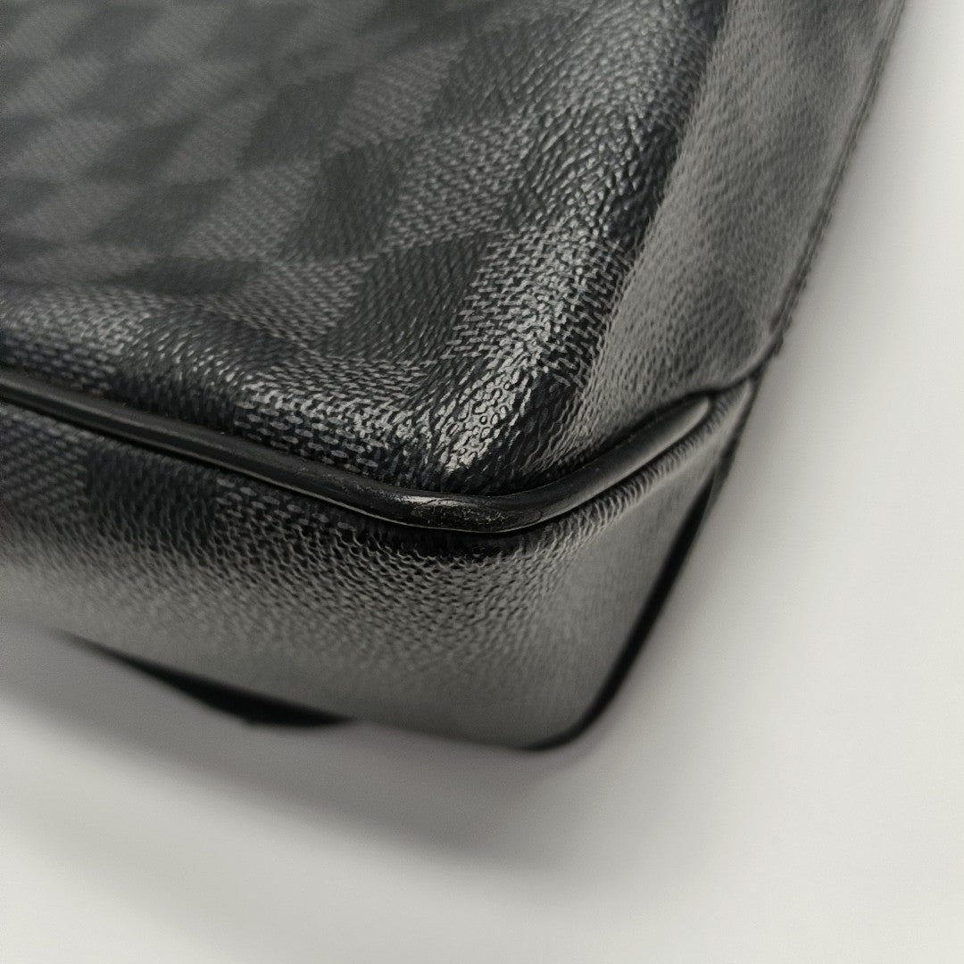 DISTRICT MM Damier Graphite Coated Canvas Gray