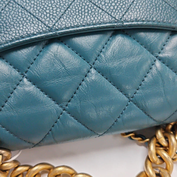 Quilted Calfskin Blue